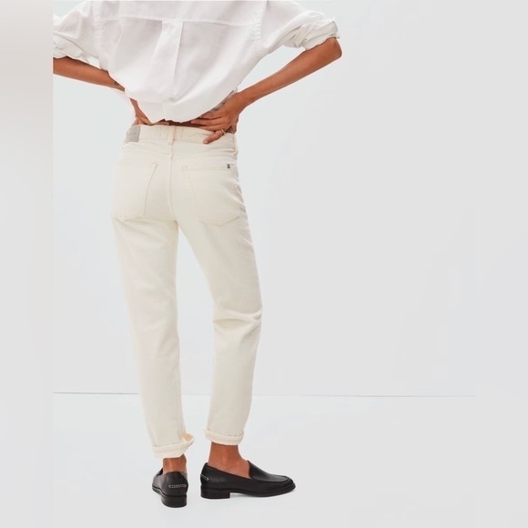 Everlane The Rigid Slouch Jean, Ecru, Size 32 - Picture 4 of 13